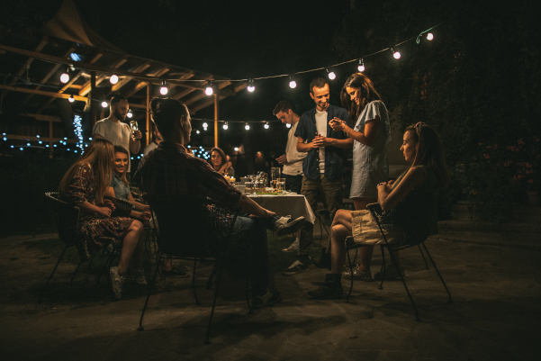 Bistro Lighting & Small Lights Add Romance